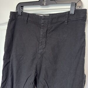 Frank & Eileen Kinsale Flax Blend Crop in black